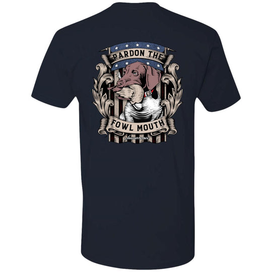 Pardon The Fowl Mouth™ Quail :: Mens SS Tshirt :: Fowl Language™